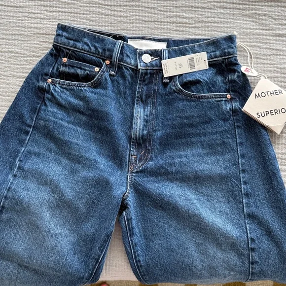 MOTHER Women's Flare Jeans in Dark Blue - Picture 5 of 7